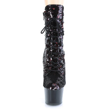 Load image into Gallery viewer, Tacones Pleaser ADORE-1020SQ Negro Rojo Flip
