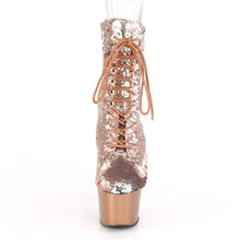 Load image into Gallery viewer, Tacones Pleaser ADORE-1020SQ Oro Rosa Plata
