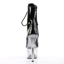 Load image into Gallery viewer, Tacones Pleaser ADORE-1021 Negro Charol Transparente
