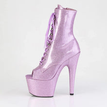 Load image into Gallery viewer, Tacones Pleaser ADORE-1021GP Lilac Purpurina Charol
