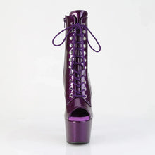 Load image into Gallery viewer, Tacones Pleaser ADORE-1021GP Morado Purpurina Charol
