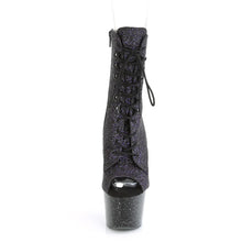 Load image into Gallery viewer, Tacones Pleaser ADORE-1021MG Morado Purpurina Negro
