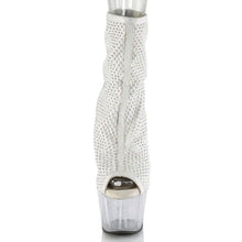 Load image into Gallery viewer, Tacones Pleaser ADORE-1031GM Blanco Fabric Transparente
