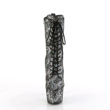 Load image into Gallery viewer, Tacones Pleaser ADORE-1040SPF Plata Holo Snake
