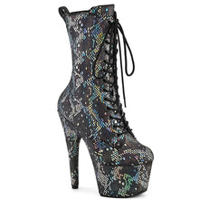 Load image into Gallery viewer, Tacones Pleaser ADORE-1040SPF Plata Holo Snake

