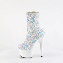 Load image into Gallery viewer, Tacones Pleaser ADORE-1042SQ Blanco Sequins
