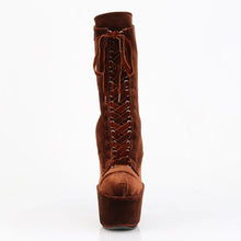 Load image into Gallery viewer, Tacones Pleaser ADORE-1045VEL Marrón Velvet M
