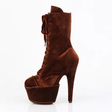 Load image into Gallery viewer, Tacones Pleaser ADORE-1045VEL Marrón Velvet M
