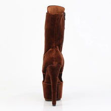 Load image into Gallery viewer, Tacones Pleaser ADORE-1045VEL Marrón Velvet M
