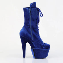 Load image into Gallery viewer, Tacones Pleaser ADORE-1045VEL Navy Azul Velvet
