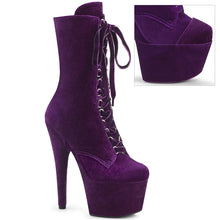Carregar imagem no visualizador da galeria, Tacones Pleaser ADORE-1045VEL Morado Velvet
