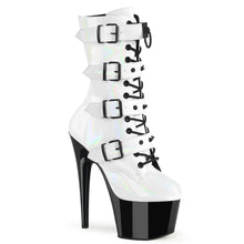 Load image into Gallery viewer, Tacones Pleaser ADORE-1046TT Blanco Holo Charol
