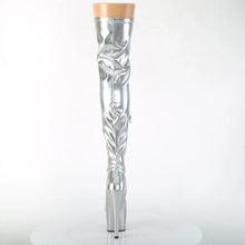 Load image into Gallery viewer, Tacones Pleaser ADORE-3000HWR Plata Str. Holo
