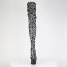 Load image into Gallery viewer, Tacones Pleaser ADORE-3008SP-BT Gris Negro Snake
