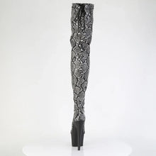 Load image into Gallery viewer, Tacones Pleaser ADORE-3008SP-BT Gris Negro Snake
