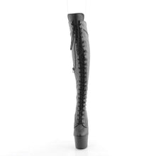 Load image into Gallery viewer, Pleaser ADORE-3014 Boots - Black Stretch Faux Leather
