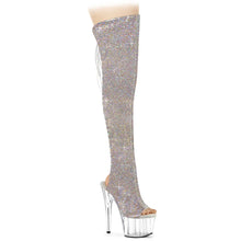 Load image into Gallery viewer, Tacones Pleaser ADORE-3019C-RS Plata Faux Suede

