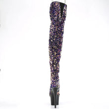 Load image into Gallery viewer, Tacones Pleaser ADORE-3020 Morado Sequins Negro
