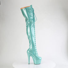 Load image into Gallery viewer, Tacones Pleaser ADORE-3020GP Aguamarina Purpurina Charol
