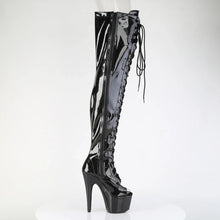Load image into Gallery viewer, Tacones Pleaser ADORE-3021GP Negro Purpurina Charol

