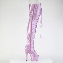 Load image into Gallery viewer, Tacones Pleaser ADORE-3021GP Lilac Purpurina Charol
