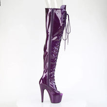 Load image into Gallery viewer, Tacones Pleaser ADORE-3021GP Morado Purpurina Charol
