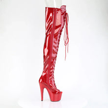 Cargar imagen en el visor de la galería, Tacones Pleaser ADORE-3021GP Rojo Purpurina Charol
