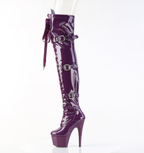 Carregar imagem no visualizador da galeria, Botas Pleaser ADORE-3028 - Verniz roxo elástico / Roxo
