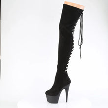 Load image into Gallery viewer, Tacones Pleaser ADORE-3063 Negro Str Microfiber
