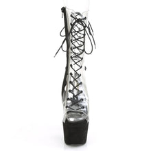 Load image into Gallery viewer, Tacones Pleaser ADORE-700-60FS Transparente Negro Faux
