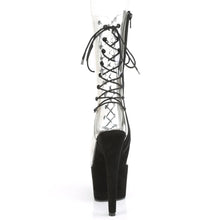 Load image into Gallery viewer, Tacones Pleaser ADORE-700-60FS Transparente Negro Faux
