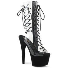Load image into Gallery viewer, Tacones Pleaser ADORE-700-60FS Transparente Negro Faux
