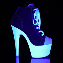 Load image into Gallery viewer, Tacones Pleaser ADORE-700SK-02 Rojo Canvas Neon
