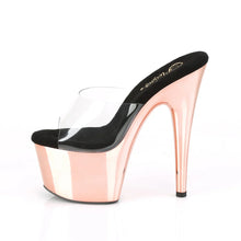 Load image into Gallery viewer, Tacones Pleaser ADORE-701 Transparente Oro Rosa
