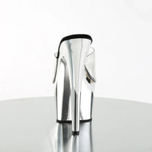 Load image into Gallery viewer, Tacones Pleaser ADORE-701 Transparente Plata Cromo
