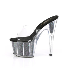 Cargar imagen en el visor de la galería, Tacones Pleaser ADORE-701CG Transparente Negro Confetti
