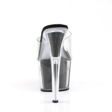 Load image into Gallery viewer, Tacones Pleaser ADORE-701G Transparente Negro Gltr
