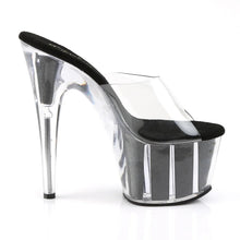 Load image into Gallery viewer, Tacones Pleaser ADORE-701G Transparente Negro Gltr
