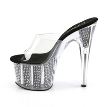 Load image into Gallery viewer, Tacones Pleaser ADORE-701SRS Transparente Negro
