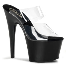 Load image into Gallery viewer, Tacones Pleaser ADORE-702 Transparente Negro
