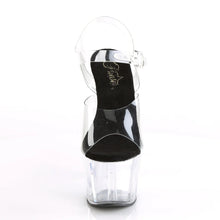 Load image into Gallery viewer, Tacones Pleaser ADORE-708 Transparente Negro
