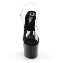 Load image into Gallery viewer, Tacones Pleaser ADORE-708 Transparente Negro
