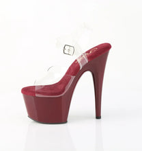 Load image into Gallery viewer, Tacones Pleaser ADORE-708 Transparente Burdeos
