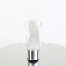 Load image into Gallery viewer, Tacones Pleaser ADORE-708 Transparente Matching Plata

