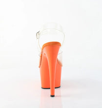 Load image into Gallery viewer, Tacones Pleaser ADORE-708 Transparente Naranja
