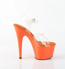 Load image into Gallery viewer, Tacones Pleaser ADORE-708 Transparente Naranja
