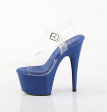Load image into Gallery viewer, Tacones Pleaser ADORE-708 Transparente Royal Azul
