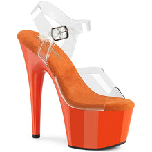 Load image into Gallery viewer, Tacones Pleaser ADORE-708 Transparente Naranja
