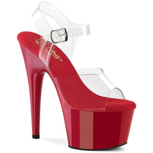 Load image into Gallery viewer, Tacones Pleaser ADORE-708 Transparente Rojo
