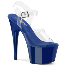 Load image into Gallery viewer, Tacones Pleaser ADORE-708 Transparente Royal Azul

